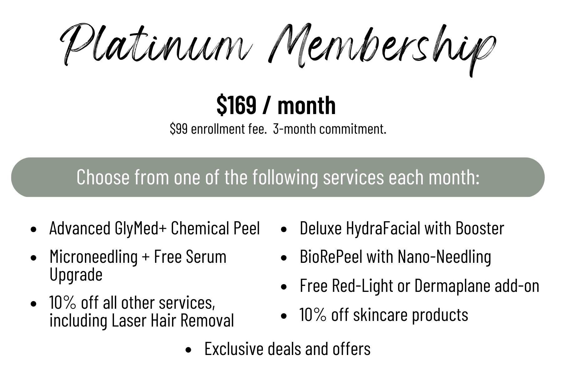 $169 month